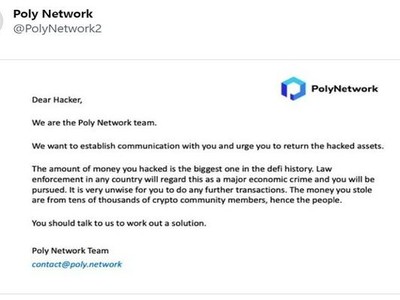 Thông báo của Poly Network