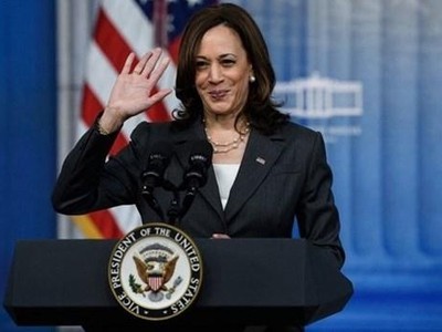 Phó tổng thống Mỹ Kamala Harris. Ảnh: AFP