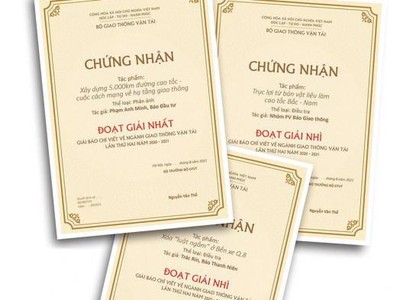 Báo Đầu tư đoạt giải Nhất “Báo chí viết về ngành giao thông vận tải lần II”