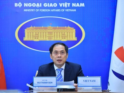 Bộ trưởng Ngoại giao Bùi Thanh Sơn tham dự Hội nghị Bộ trưởng Hợp tác Mekong - Hàn Quốc lần thứ 11 (Ảnh: BNG)