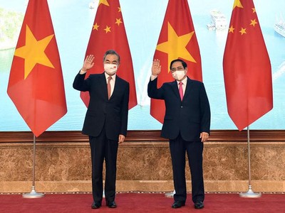 Thủ tướng Phạm Minh Chính tiếp Bộ trưởng Ngoại giao Trung Quốc Vương Nghị chiều 11/9 (Ảnh: BNG)