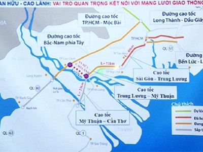 Dự án cao tốc An Hữu - Cao Lãnh đóng vai trò quan trọng kết nối với mạng lưới giao thông trong khu vực