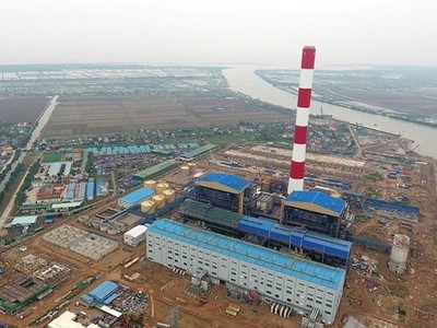 Dự án nhiệt điện Thái Bình 2 đang đặt mục tiêu phát điện tổ máy 1 vào 30/4/2022