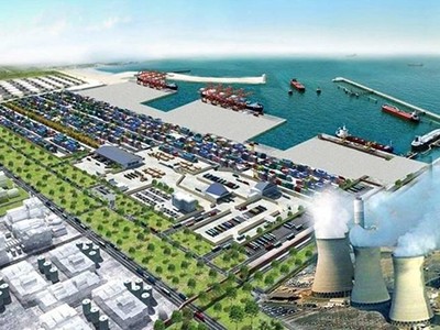 Phối cảnh một góc Khu kinh tế Đông Nam Quảng Trị, nơi dự kiến sẽ hình thành Trung tâm điện khí LNG Hải Lăng