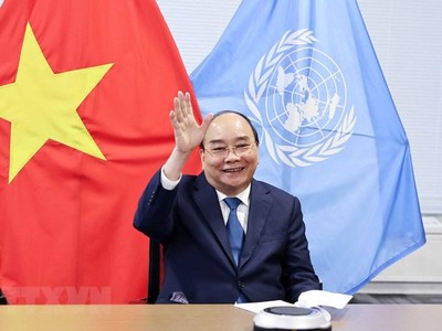 Chủ tịch nước Nguyễn Xuân Phúc tham dự các hoạt động tại kỳ họp Đại hội đồng Liên hợp quốc (Ảnh: TTXVN)