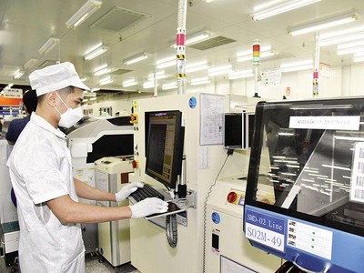  Sản xuất tại Nhà máy Samsung Electronics Việt Nam (Thái Nguyên). Ảnh: Trần Hải