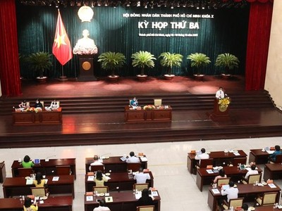 Kỳ họp thứ 3, HĐND TP.HCM khóa X. (ảnh: TTBC)