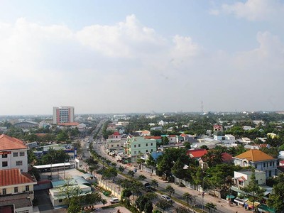 Một góc thành phố Vĩnh Long