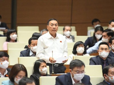 Đại biểu Phạm Văn Hoà (Đồng Tháp) tại phiên chất vấn.