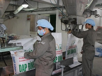 Dự án DAP-1 Hải Phòng thuộc Tập đoàn Hóa chất cơ bản khắc phục các tồn tại yếu kém, sản xuất kinh doanh có lãi .