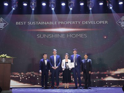 Sunshine Homes thắng đậm với nhiều hạng mục giải thưởng quan trọng tại Dot Property Vietnam Awards 2021.
