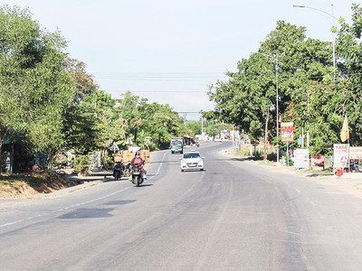 Một đoạn Quốc lộ 9 qua địa phận tỉnh Quảng Trị.