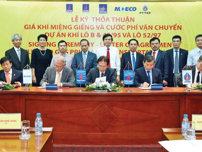 Ngày 1/9/2017, PVN, PVEP, PV GAS và các đối tác nước ngoài là MOECO (Nhật Bản) và PTTEP (Thái Lan) đã thống nhất ký Thỏa thuận về giá khí miệng giếng và cước phí vận chuyển khí về bờ. 