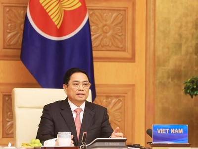 Thủ tướng Phạm Minh Chính tham dự Hội nghị cấp cao đặc biệt kỷ niệm 30 năm quan hệ đối thoại ASEAN - Trung Quốc (Ảnh: TTXVN)