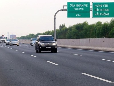 Một đoạn cao tốc Hà Nội - Hải Phòng qua Hưng Yên.