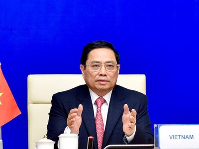 Thủ tướng Chính phủ Phạm Minh Chính tham dự Hội nghị Cấp cao Diễn đàn Hợp tác Á - Âu (ASEM) lần thứ 13 (Ảnh: Nhật Bắc)