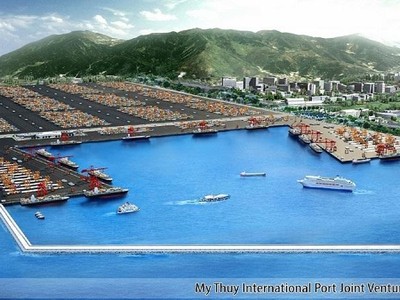 Phối cảnh dự án Khu bến cảng Mỹ Thủy hơn 14.000 tỷ đồng tại Quảng Trị.