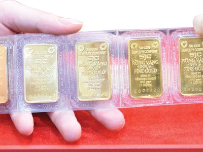 Vàng hiện không hấp dẫn nhà đầu tư trong nước. Ảnh: Dũng Minh