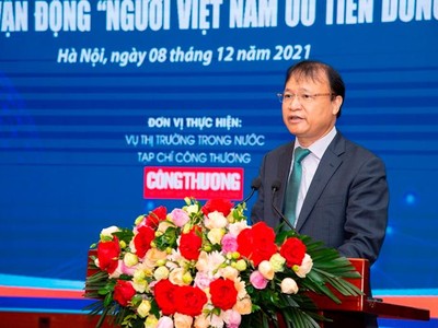 Thứ trưởng Bộ Công Thương Đỗ Thắng Hải phát biểu tại Hội nghị.