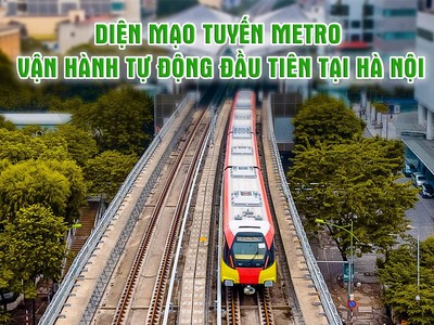 Diện mạo tuyến metro vận hành tự động đầu tiên tại Hà Nội