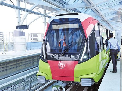 Dự án metro Nhổn - ga Hà Nội là công trình đường sắt đô thị đầu tiên do UBND TP. Hà Nội làm chủ đầu tư. Ảnh: Đ.T