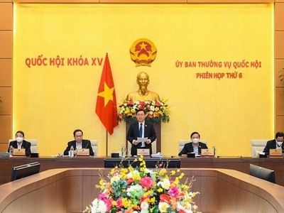 Chủ tịch Quốc hội phát biểu bế mạc phiên họp thứ sáu.