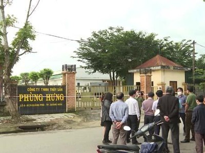 Công ty TNHH Thuỷ sản Phùng Hưng, một trong những ổ dịch Covid-19 tại KCN Quảng Phú khi ghi nhận hơn 300 F0