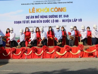 Lễ khánh thành công trình đường Sở Tư pháp kết nối đường Tân Việt Hoà