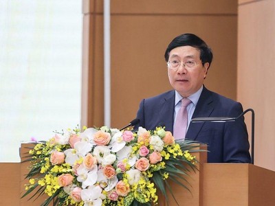 Phó thủ tướng thường trực Phạm Bình Minh (Ảnh: Nhật Bắc)