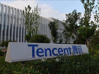 Trụ sở Công ty Tencent ở Bắc Kinh, Trung Quốc. Ảnh: AFP/TTXVN