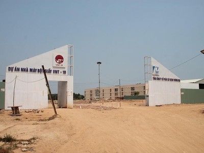 Dự án Nhà máy Bột - giấy VNT19 tại huyện Bình Sơn, Quảng Ngãi. Ảnh: PV