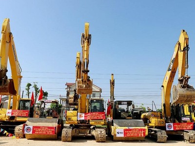 Dự án cao tốc Bắc - Nam đoạn Diễn Châu - Bãi Vọt đã được khởi công vào ngày 22/5/2021.