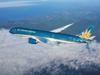 Một tàu bay Boeing 787 của Vietnam Airlines.