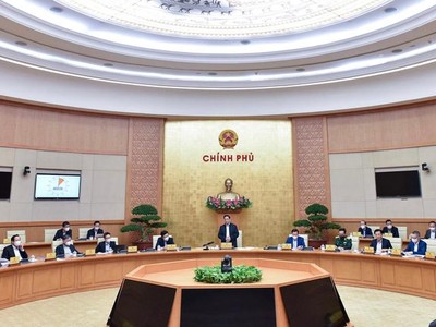 Một phiên họp thường kỳ của Chính phủ (Ảnh: VGP)