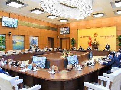 Một phiên họp của Ủy ban Thường vụ Quốc hội.