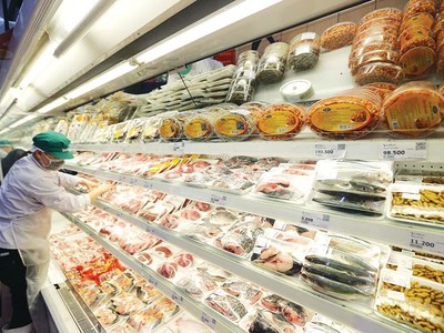 Nguồn cung lớn, khiến giá các loại thịt trong dịp tết Nguyên đán Nhâm Dần không tăng. Ảnh: Đức Thanh