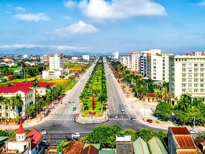 Một góc thị trấn Thiên Cầm, huyện Cẩm Xuyên
