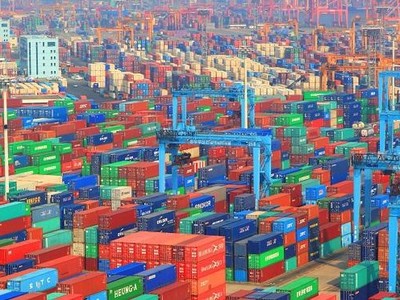 Một góc cảng Busan, cảng lớn nhất của Hàn Quốc. Ảnh: AFP