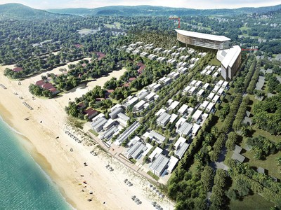 Năm 2021 ghi nhận sức bật mạnh mẽ của nhiều doanh nghiệp như BCG. Ảnh phối cảnh dự án Malibu Hội An của BCG