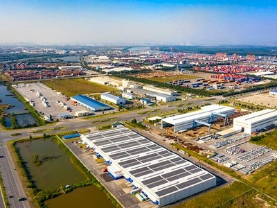 KCN DEEP C là một trong các khu công nghiệp có những đóng góp quan trọng trong thu hút vốn đầu tư nước ngoài vào Hải Phòng. Ảnh: Hồng Phong