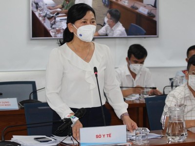 Bà Nguyễn Thị Huỳnh Mai, chánh văn phòng Sở Y tế TP.HCM khuyến cáo người dân không nên tích trữ thuốc kháng virus Molnupiravir.