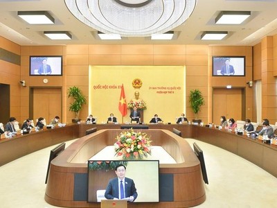 Một phiên họp của Ủy ban Thường vụ Quốc hội.