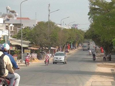 Thị trấn Hậu Nghĩa (huyện Đức Hòa, tỉnh Long An. (Nguồn: Báo Long An Online)