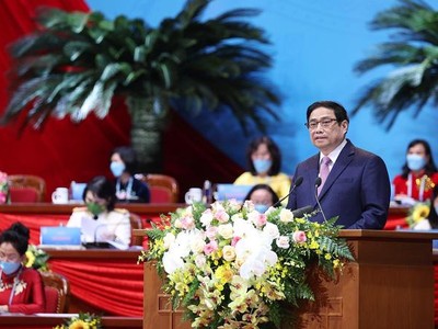 Thủ tướng Chính phủ Phạm Minh Chính phát biểu tại Đại hội.