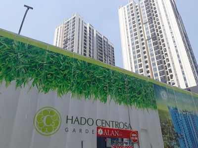 Tại dự án Hà Đô Centrosa Garden, hạng mục trường học vẫn chưa được xây dựng, cho dù cư dân đã dọn về ở. Ảnh: Việt Dũng
