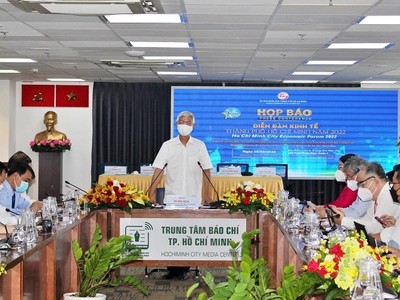 Thông qua diễn đàn HEF, lãnh đạo TP.HCM mong muốn kinh tế số của Thành phố có bước tiến dài hơn, chuyên nghiệp và bài bản hơn. Ảnh: Trọng Tín.