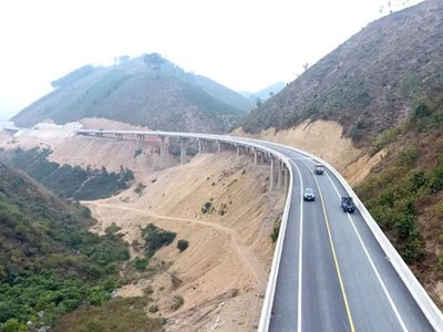 Một đoạn đường Thái Nguyên - Chợ Mới được đưa vào khai thác từ năm 2016.