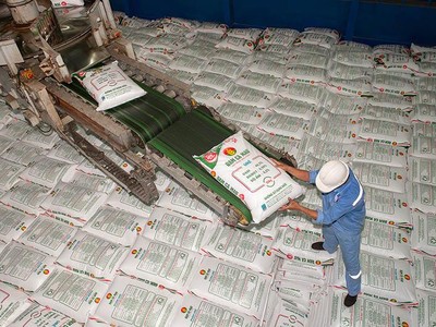 Phân bón Bình Điền mới sử dụng khoảng 75% công suất thiết kế. 