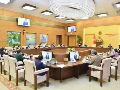 Một phiên họp của Ủy ban Thường vụ Quốc hội.