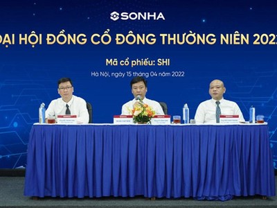 Sơn Hà đặt mục tiêu doanh thu tăng trưởng 30%, lợi nhuận tăng trưởng 15% so với năm 2021 và trở lại mức cổ tức 10% năm tới